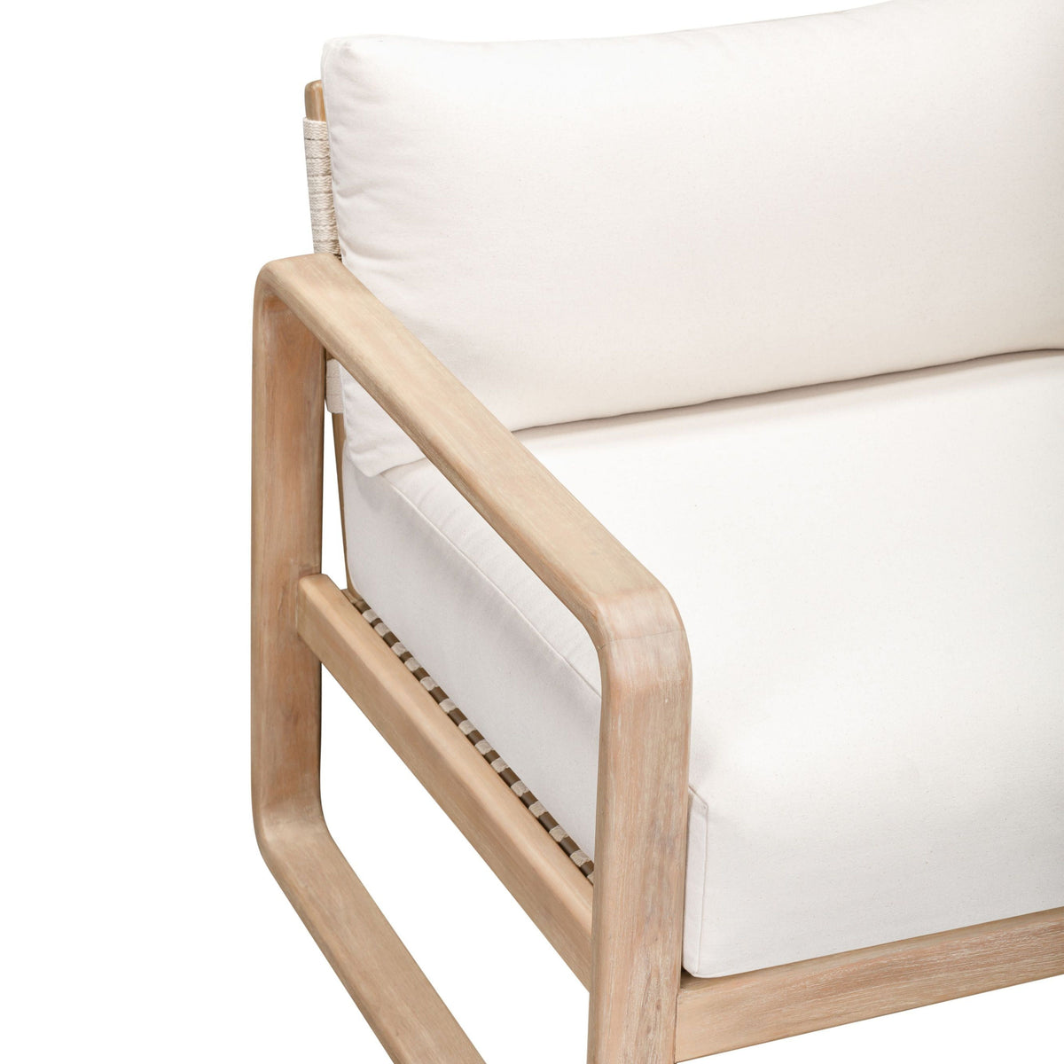 Palata Cream Performance Fabric Outdoor Accent Chair - View 5
