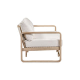 Palata 84" Cream Performance Fabric Outdoor Sofa - View 7