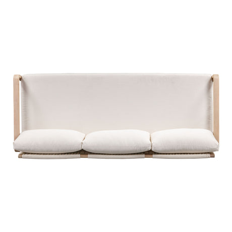 Palata 84" Cream Performance Fabric Outdoor Sofa - View 8