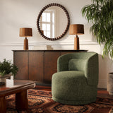 Massa Textured Fabric Swivel Accent Chair