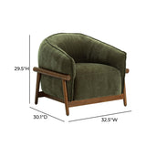 Piedmont Upcycled Contract-Grade Chenille Accent Chair - View 5