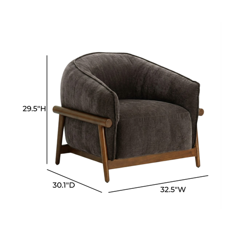 Piedmont Upcycled Contract-Grade Chenille Accent Chair - View 21
