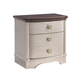 Ornate Champagne King Rose Bedroom Set - Traditional Gold Style