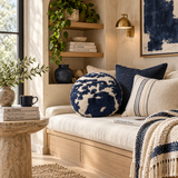 Coast 20" Tufted Round Throw Pillow