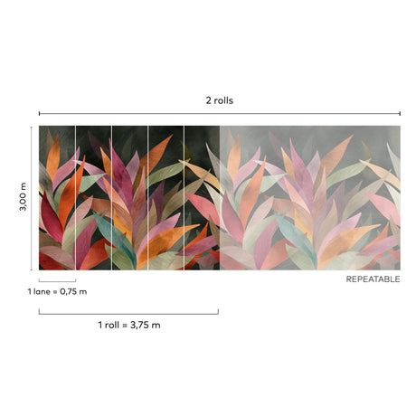 Galerie Surfaces Faux Unis Geometric Wall Mural