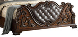 Traditional Ornate Santa 5-Piece Bedroom Set in Rich Cherry Finish