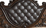 Traditional Ornate Santa 5-Piece Bedroom Set in Rich Cherry Finish
