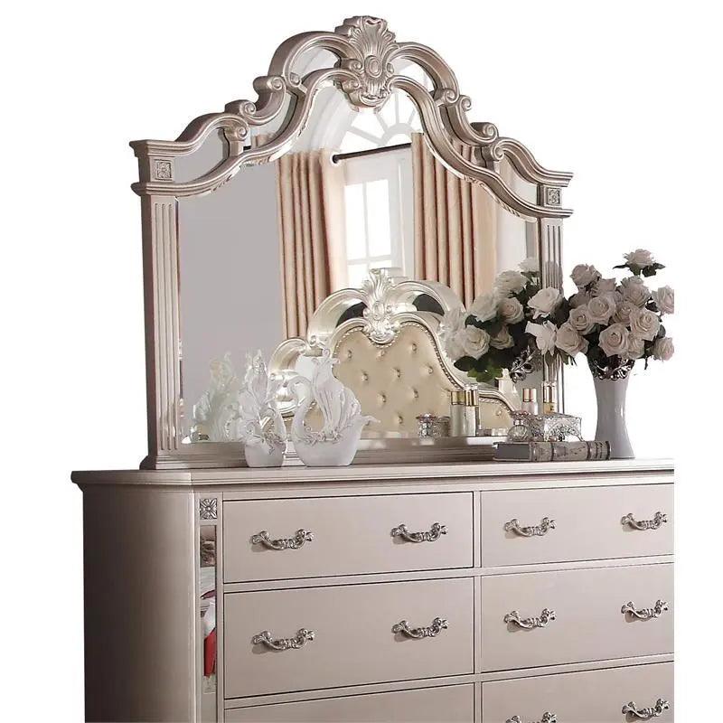 Elegant Sonia 5-Piece Contemporary Silver Tufted Champagne Bedroom Collection