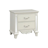 Elegant Sonia 5-Piece Contemporary Silver Tufted Pearl Bedroom Collection