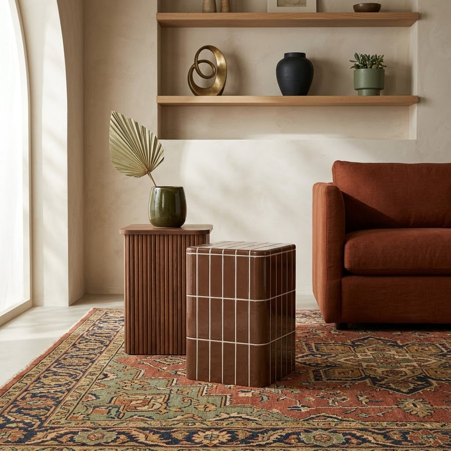 Tatiana Square Concrete Indoor and Outdoor Side Table - cPatio & Living Accent