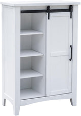 Stockton Vintage White Bedroom Set with Bed, Dresser, Mirror & Chest