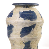 Visha Cream and Blue Terracotta Decorative Vase - View 5