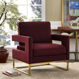 Avery Velvet Accent Chair