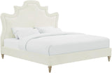 Serenity Cream Velvet Bed