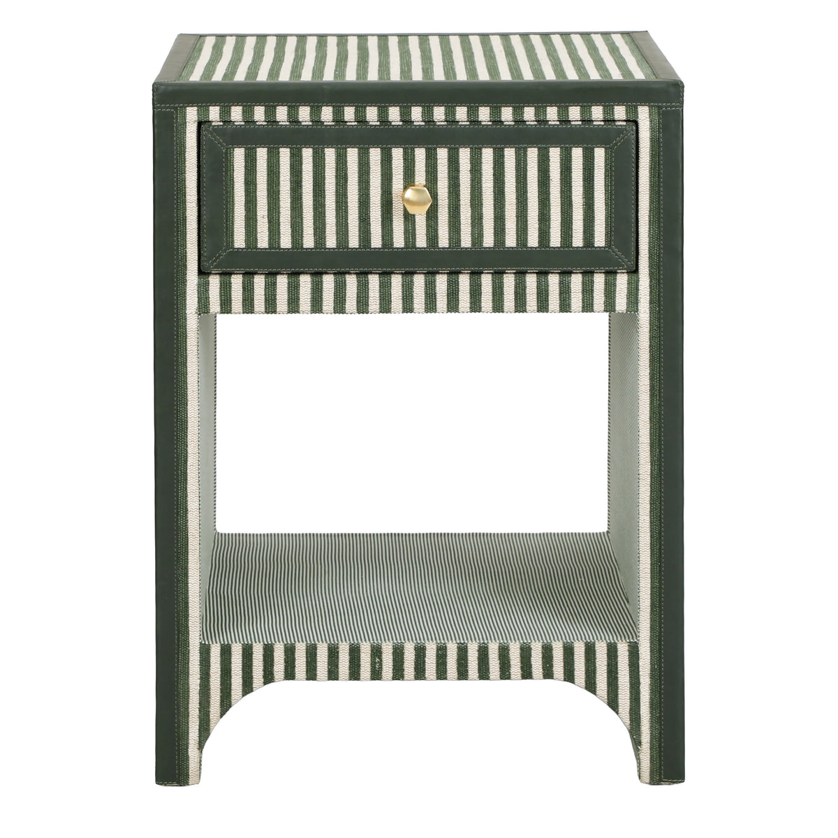 Kora 18" Cotton Jute 1-Drawer Contract-Grade Nightstand - View 12