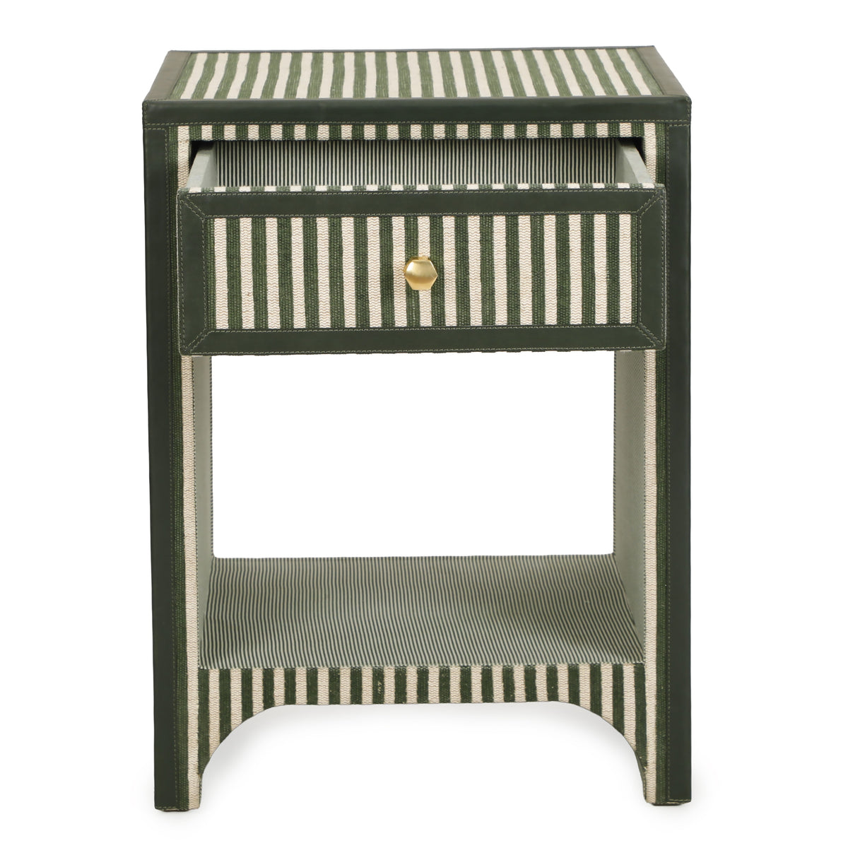 Kora 18" Cotton Jute 1-Drawer Contract-Grade Nightstand - View 14