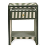 Kora 18" Cotton Jute 1-Drawer Contract-Grade Nightstand - View 14