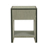 Kora 18" Cotton Jute 1-Drawer Contract-Grade Nightstand - View 11