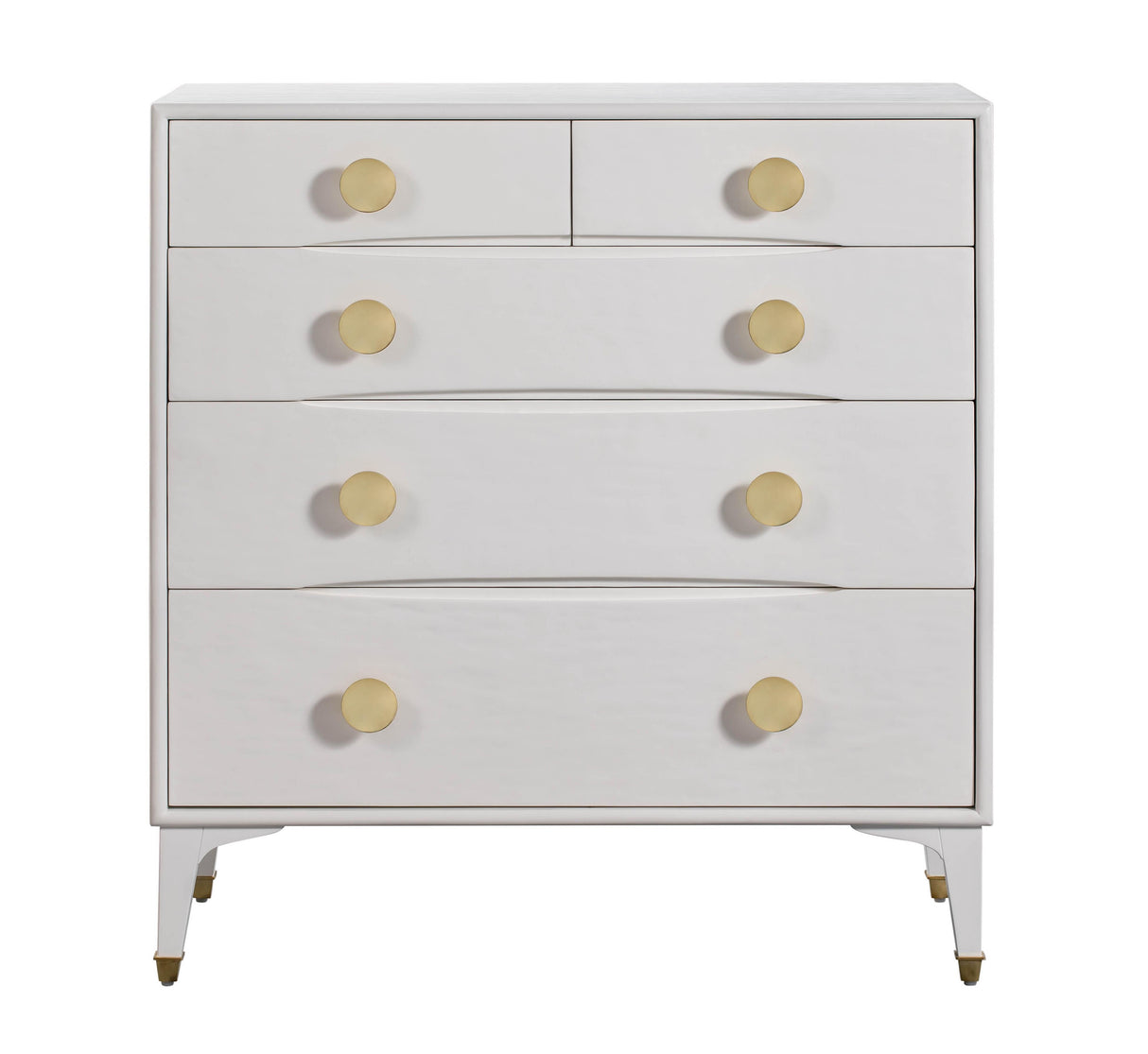 Divine 38" White 5-Drawer Chest