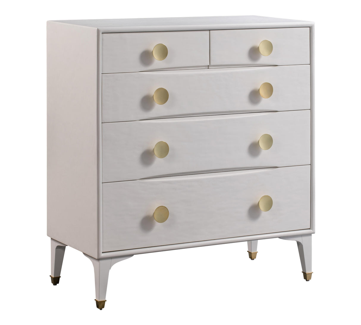 Divine 38" White 5-Drawer Chest