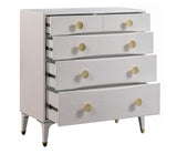 Divine 38" White 5-Drawer Chest