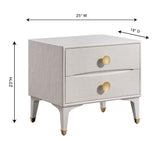 Divine 25" 2-Drawer Nightstand