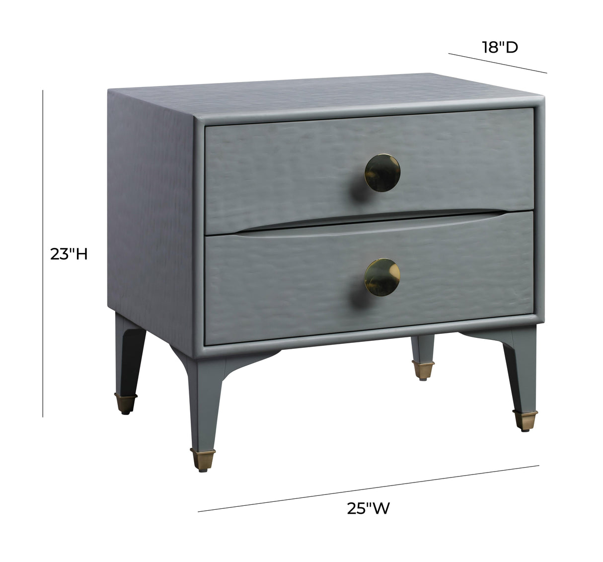 Divine 25" 2-Drawer Nightstand