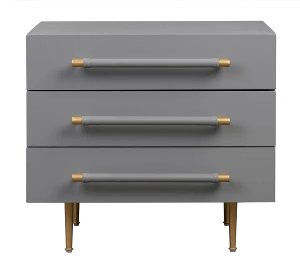 Trident Black Nightstand