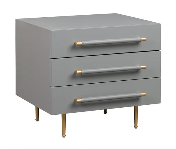 Trident Black Nightstand