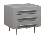 Trident Black Nightstand
