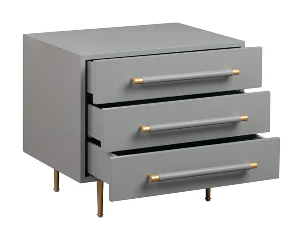 Trident Black Nightstand