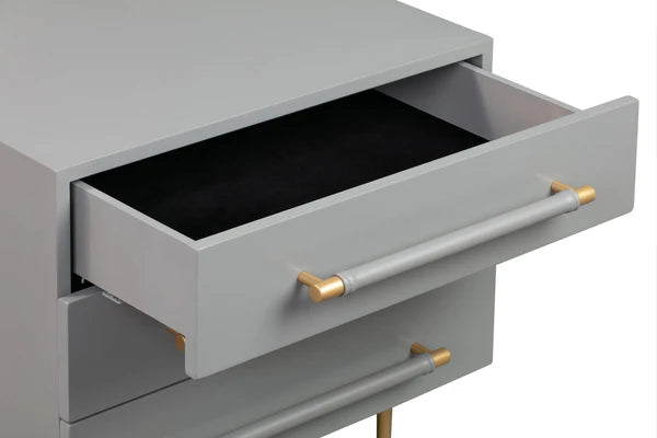 Trident Black Nightstand