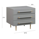 Trident Black Nightstand