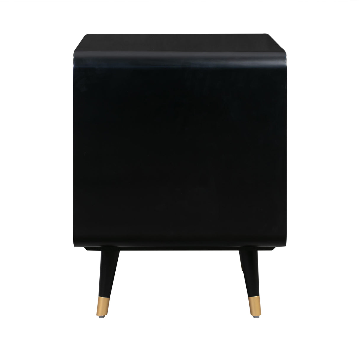 Christine 27" Black 2-Drawer Nightstand