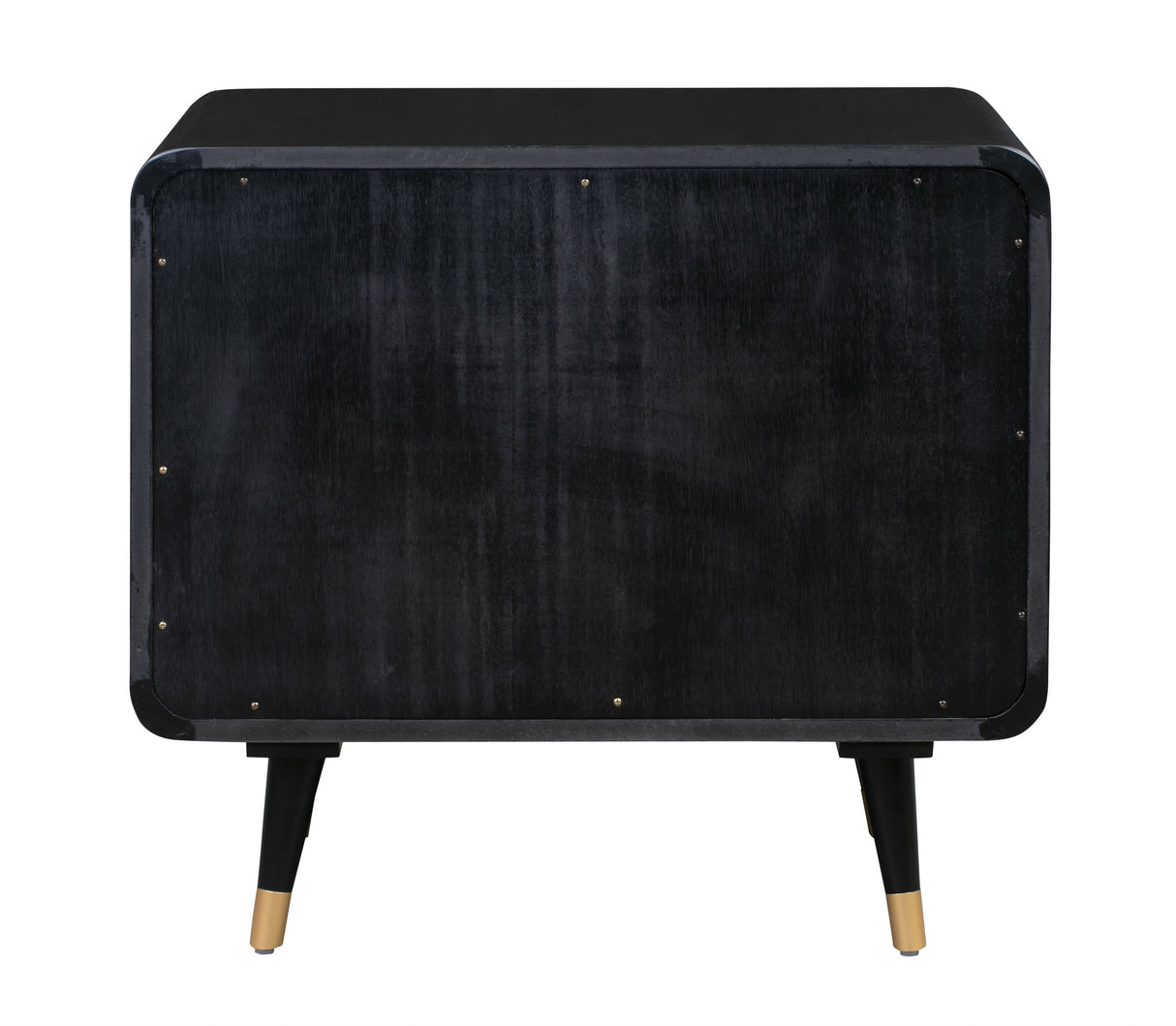 Christine 27" Black 2-Drawer Nightstand