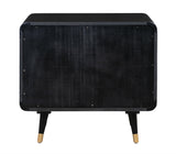 Christine 27" Black 2-Drawer Nightstand