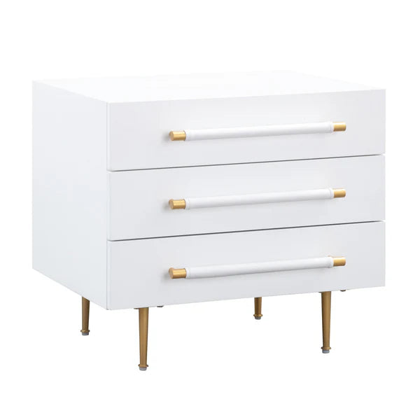 Trident Black Nightstand