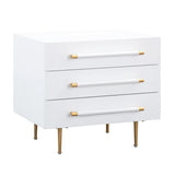 Trident Black Nightstand