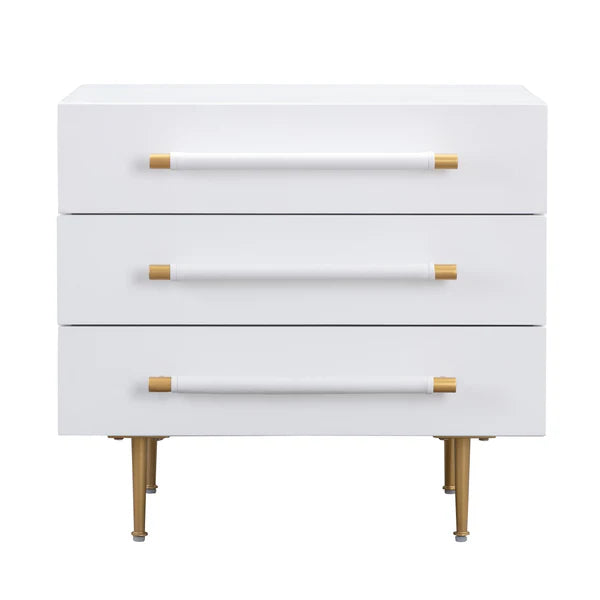 Trident Black Nightstand
