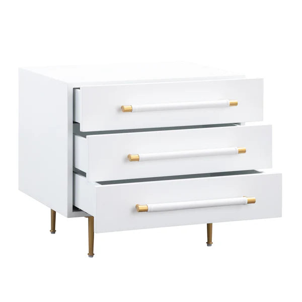 Trident Black Nightstand