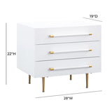 Trident Black Nightstand