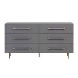 Trident 62" 6-Drawer Dresser