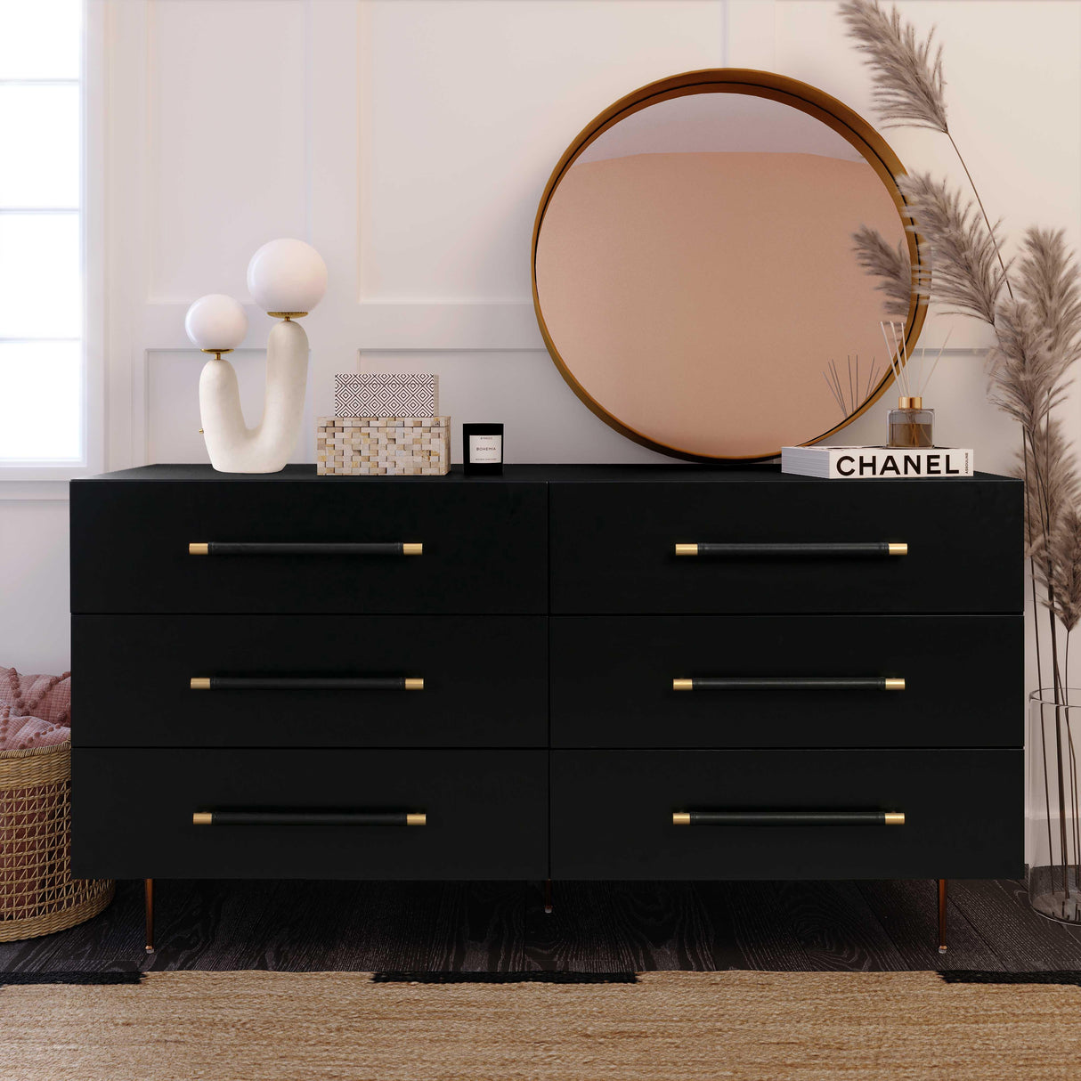 Trident 62" 6-Drawer Dresser
