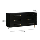 Trident 62" 6-Drawer Dresser