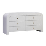 Hump 62" Arched 6-Drawer Dresser