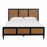 Sierra Wood & Rattan Bed