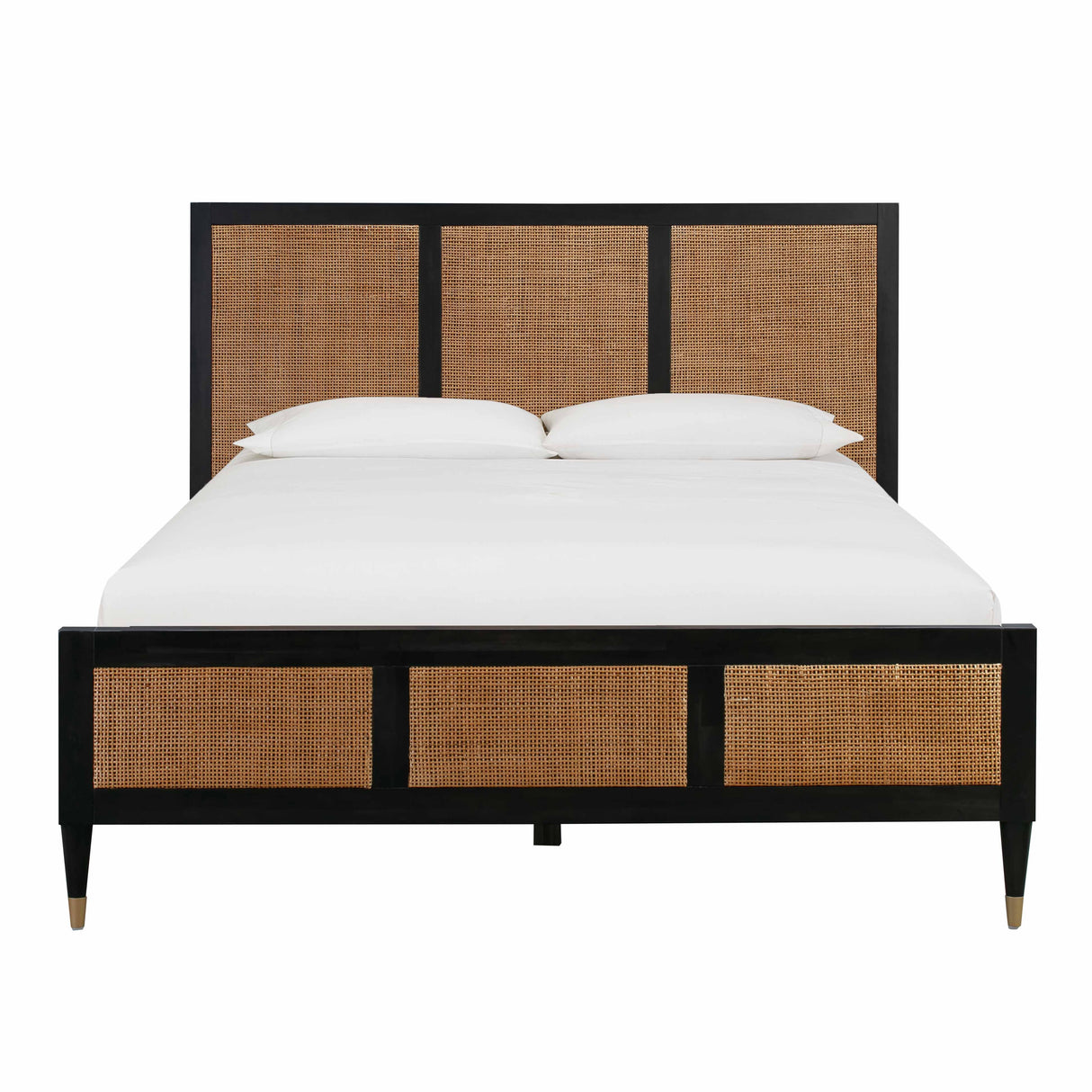 Sierra Wood & Rattan Bed