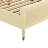 Sierra Wood & Rattan Bed
