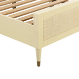 Sierra Wood & Rattan Bed