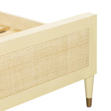 Sierra Wood & Rattan Bed